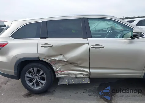 2016 Toyota Highlander Xle V6 z USA, uszkodzony, nr VIN 5TDKKRFH5GS125684